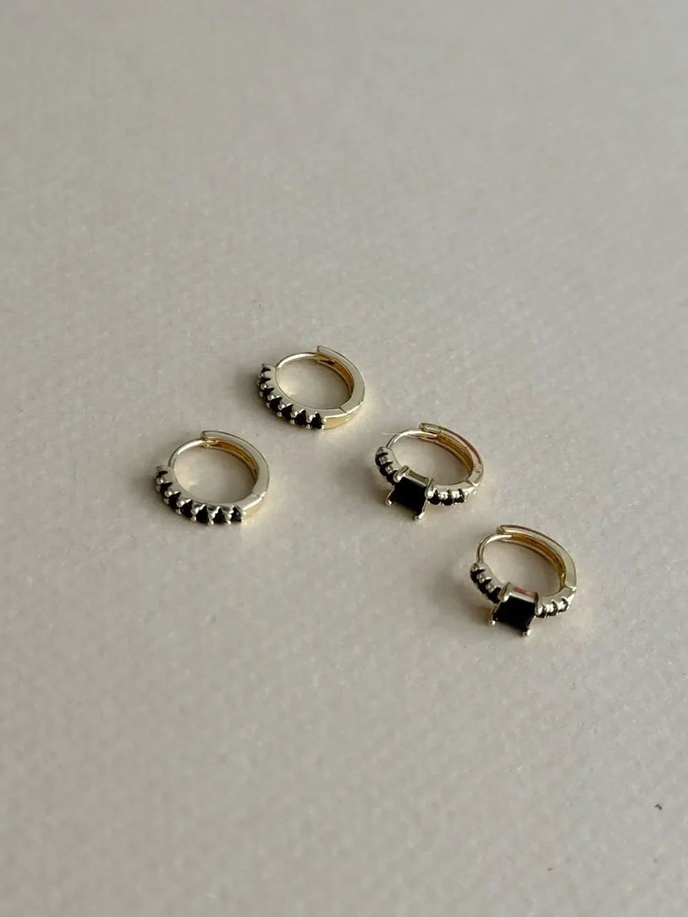 Diamond hoop earrings M1859